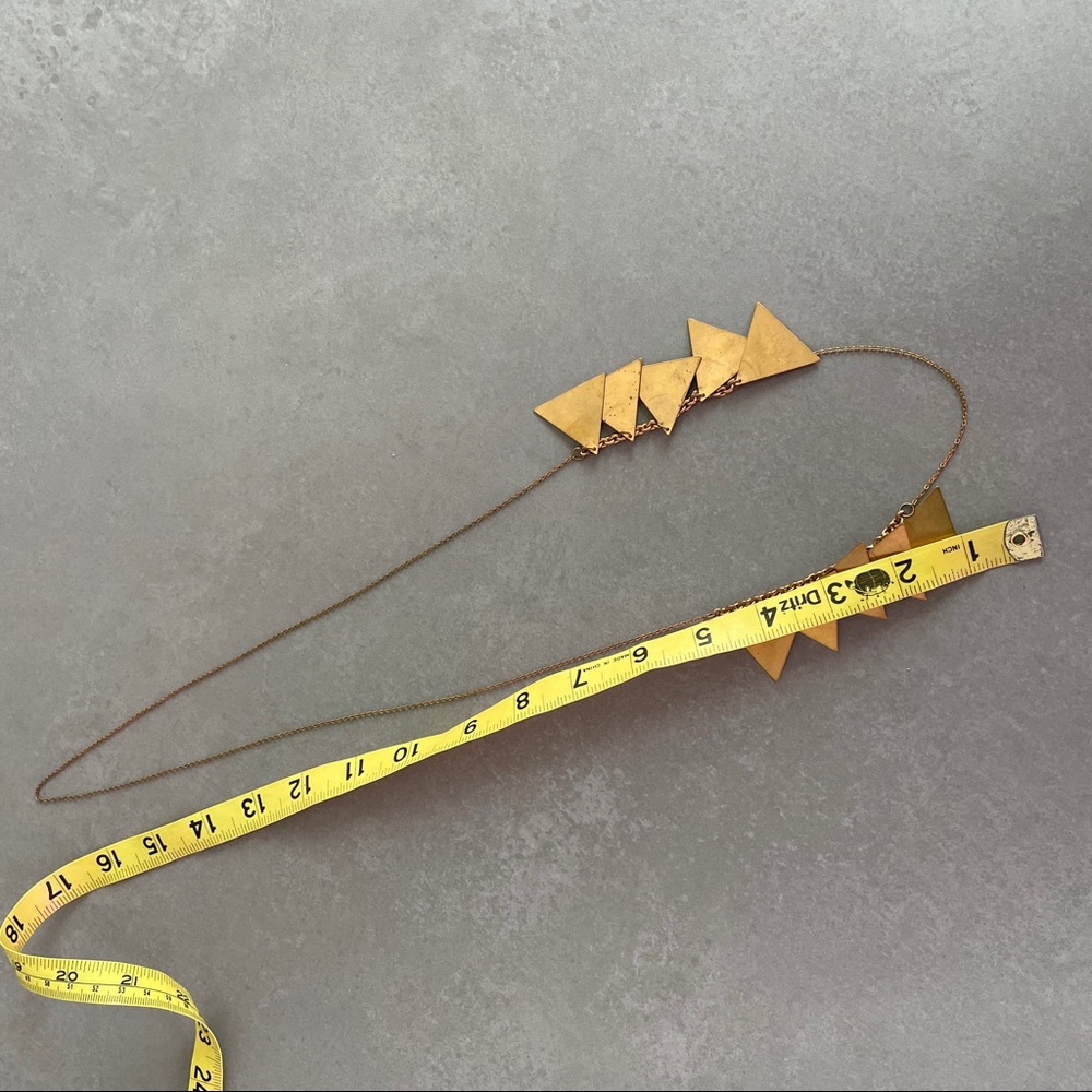 Laura Lombardi Scale Necklace Brass - Picture 10 of 11